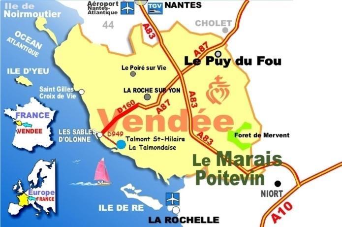 "L'Harmonie" Appartement Cosy 4 Personnes, Vue Golf, Wifi Gratuit Talmont-Saint-Hilaire 外观 照片